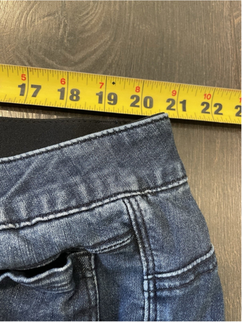 Democracy "Ab" solution Distressed Skinny Denim Blue Jeans, Women's Size 22 - Picture 6 of 7